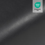 MCombo Oversized Swivel Glider Rocker Power Recliner Chair for Living Room with Heat and Vibration Massage, USB Ports, Cup Holders and Pockets, Faux Leather 7785 (Dark Grey) MCombo