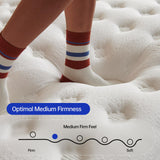 KOULABR Z Queen Mattress,12 Inch Size Mattresses in a Box,Memory Foam Hybrid Mattress, Individual Pocket Spring for Motion Isolation &Zoned Support & Pressure Relief,Medium Firm (Queen, 12, Inches) KOULABR Z