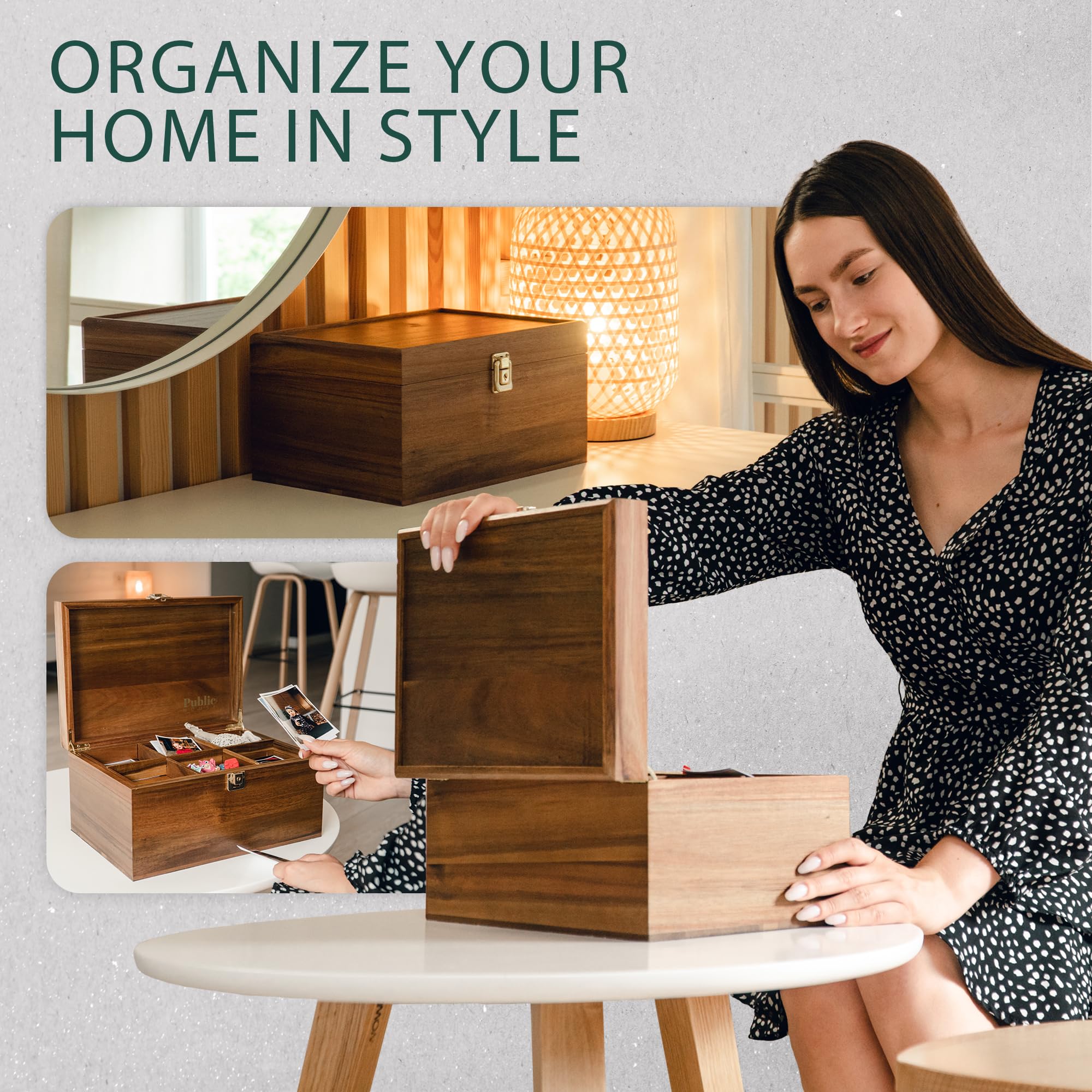 Public House Locking Wooden Keepsake Box - Thumbnail 3