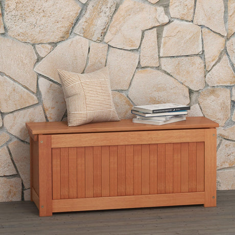 Toolsempire Outdoor Planter Bench, 45 Gallon Outdoor Bench Wooden Raised Garden Bed with Planter Box, 2-in-1 Wood Planter Bench Deck Plant Box for Porch, Patio, Garden & Backyard Toolsempire