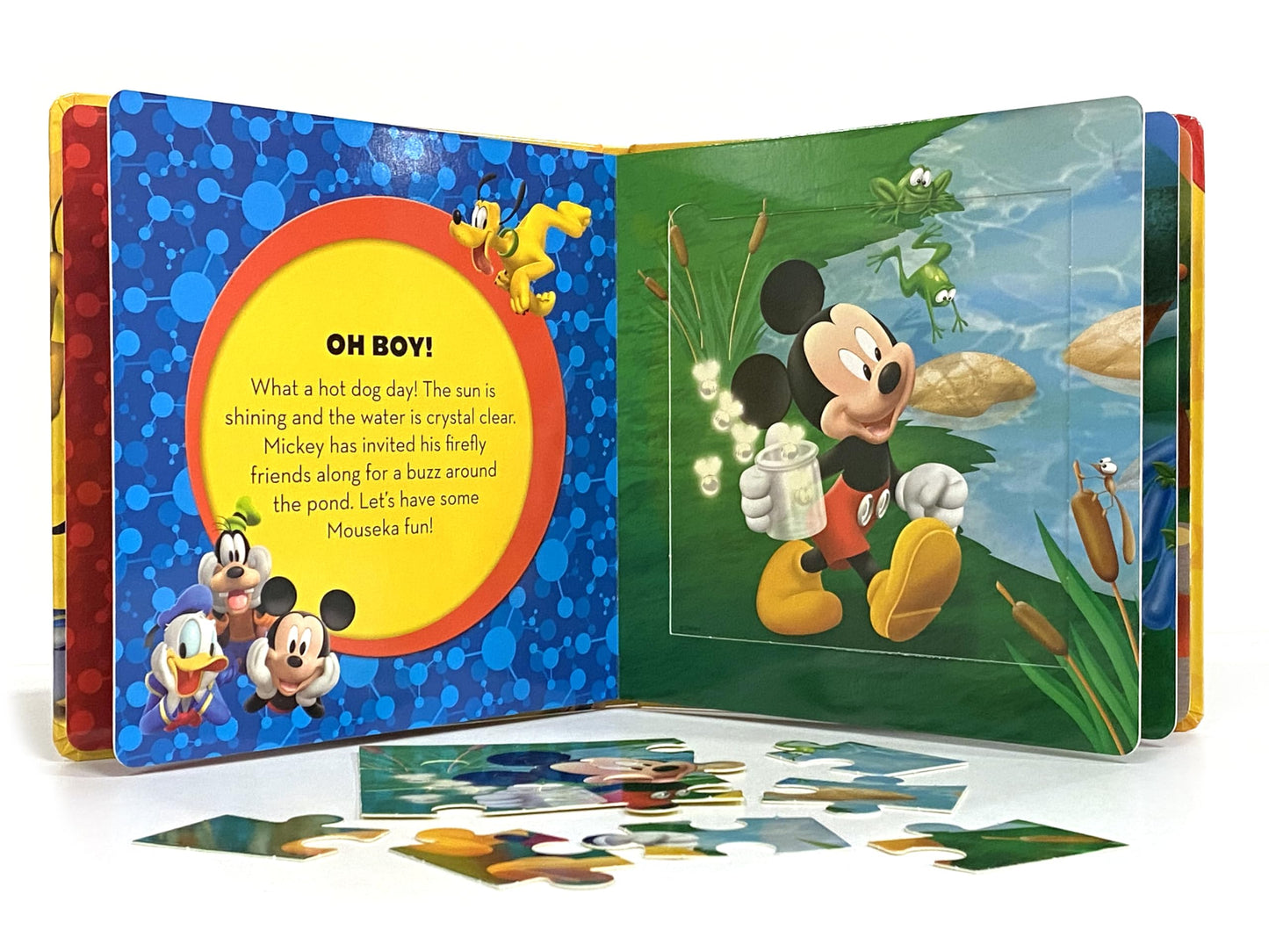 Disney Mickey My First Puzzle Book - Jigsaw Puzzles for kids, 10-page board book, 5 puzzles to enjoy