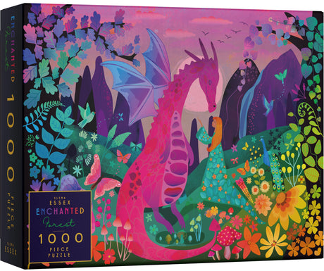 Elena Essex Puzzles for Adults 1000 Pieces - Enchanted Forest | Jigsaw Puzzles | 1000 Piece Puzzle for Adults | Cool Magic Dragon Puzzle | 20x28inches Elena Essex