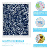 YKLBV Diamond Art Kits for Adults Diamond Painting Kits for Adults DIY Paint with Round Full Drill Diamonds Paintings Blue Polynesian Maori Tribal Pattern Gem Art for Home Wall Decor Gift YKLBV