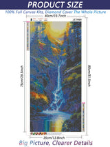 Jethami Diamond Painting Kits for Adults, 5D DIY Large Size Great Smoky Mountains National Park, Big Diamond Art Kits Round Dimond Paint with Diamonds for Beginners 31.5 x 15.7 in Jethami