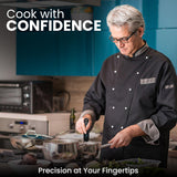 Thermocouple Food Thermometer, <1 Second Response time, ±0.5°F Accuracy, IP67 Waterproof, Magnetic, Auto-Rotate Digital Thermometer for Cooking, Oven, Grill, BBQ, Liquid, Brewing, Tea, Candy Foodie IQ