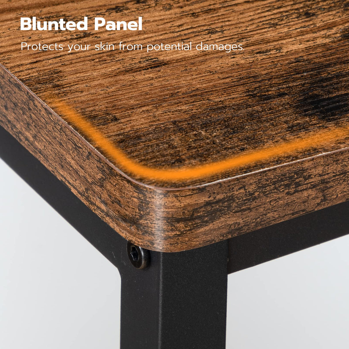 HOOBRO Bar Stools, Set of 2 Bar Chairs, 23.6 Inch Saddle Stools, Kitchen Counter Stools with Footrests, Industrial Stools for Dining Room, Kitchen, Counter, Bar, Rustic Brown and Black BF02MD01 HOOBRO