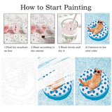 ZRIZQ Paint by Numbers for Adults Beginners,Summer Cat Adult Paint by Number Kits on Canvas,Paint by Numbers for Home Wall Art Decor 16x20 Inch（Without Frame） ZRIZQ