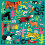 Mudpuppy Rainforest Animals 500 Piece Family Jigsaw Puzzle, Vibrant Rainforest and Animal Puzzle with Tiger, Gorilla, and More Beloved Animals Abrams