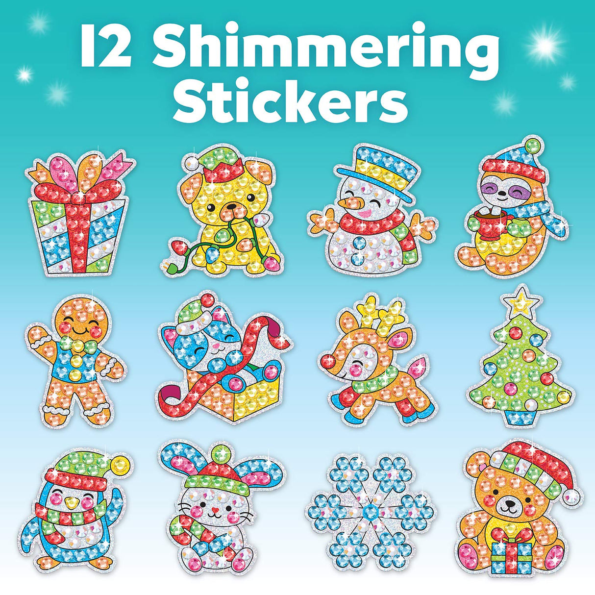 Creativity for Kids Big Gem Diamond Painting Kit: Holiday Stickers and Suncatchers - Diamond Painting Kits and Christmas Gifts, Christmas Crafts for Girls and Boys, Kids Gifts for Ages 6-8+ Creativity for Kids