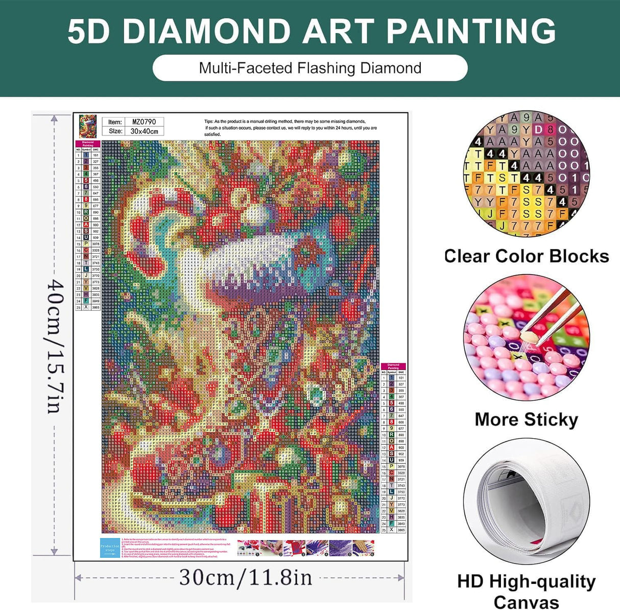 Zythron Christmas Diamond Art Kits for Adults,Winter Christmas Boots Candy Diamond Painting Kits for Beginners 5D Diamond Art,DIY Full Drill Round Gem Art Paintings for Home Wall Decor 12"x 16" Zythron