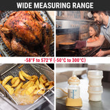 ThermoPro TP03B Digital Meat Thermometer for Cooking, Instant Read Thermometer with Backlight, Kitchen Food Thermometer for Grill Smoker BBQ Oil Deep Fry Candy Bread Coffee with Pop-up Meat Probe ThermoPro