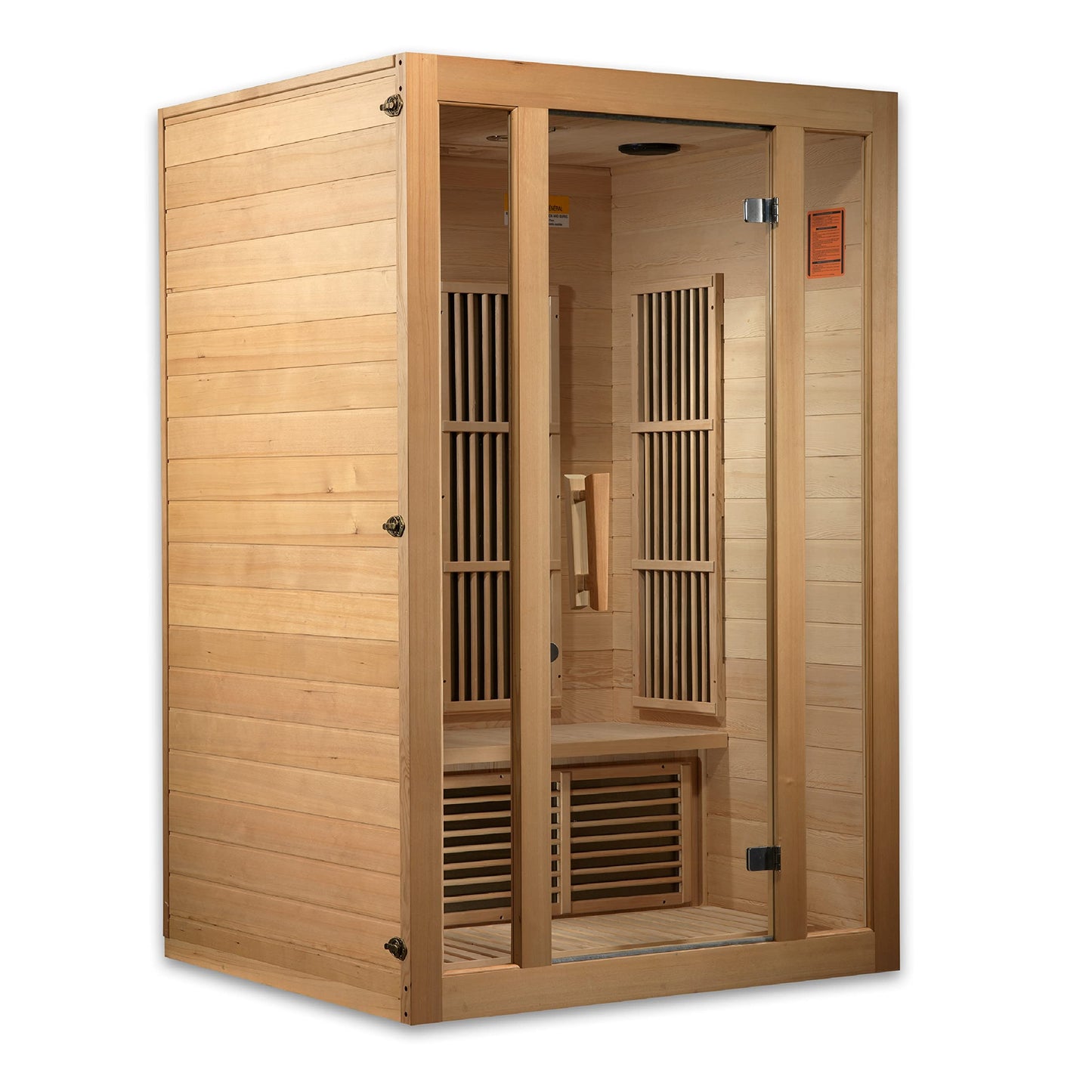 Maxxus Saunas Seattle 2-Person Low EMF (Under 8 MG) FAR Infrared Sauna, Curb Side Delivery 2024 Model MX-J206-01