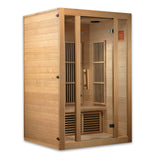 Maxxus Saunas Seattle 2-Person Low EMF (Under 8 MG) FAR Infrared Sauna, Curb Side Delivery 2024 Model MX-J206-01 DYNAMIC SAUNAS