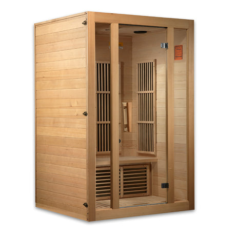 Maxxus Saunas Seattle 2-Person Low EMF (Under 8 MG) FAR Infrared Sauna, Curb Side Delivery 2024 Model MX-J206-01 DYNAMIC SAUNAS