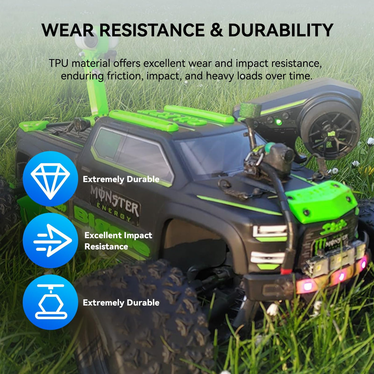 JAYO TPU 3D Printer Filament Bundle, 95A Flexible Soft TPU Filament 1.75mm, 250g Spool, 4 Rolls, 1kg in Total, Green+Orange+Red+Blue JAYO