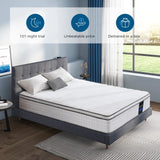 Inofia Twin Mattress, 10 Inch Twin Size Hybrid Mattress with Cool Memory Foam, Breathable Comfortable Single Mattress, Motion Isolating Individually Wrapped Coils, Supportive&Pressure Relief Inofia