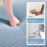 82" Boneless Couch, Comfy Loveseat Sofa Bed, Compressed Sofa with Deep Seat, Corduroy Cloud Couch for Living Room Bedroom, No Assembly Needed Wunlerlant