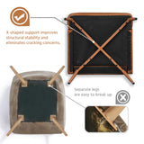 Yaheetech Accent Chair, Living Room Chair Mid Century PU Leather Armchair Lumbar Pillow, Comfy Upholstered Reading Chair Wood Leg Bedroom Brown 2PCS Yaheetech