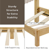 Evadne Modern Corduroy Queen Bed Frame with Tufted Headboard and Solid Wood Slats by HOMES: Inside + Out HOMES: Inside + Out