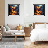 NEWENMO Phoenix Diamonds Painting Kits for Adults Beginner DIY 5D Phoenix Diamond Art Paint with Round Diamonds, Full Drill Gem Art Phoenix Diamonds Painting for Craft Home Wall Decor 12x12 in NEWENMO