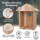 Window Bird House with Paint Kit Window Birdhouse Spy Birdhouse with Strong Suction Cups See Through Birdhouse for Kids My Spy Clear Birdhouse, Clear Birdhouse, Bird Nest, Craft Nuts for Nature Outdoor Animal Products