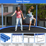 Giantex Trampoline, 12Ft ASTM Certified Approved Recreational Trampolines with Enclosure Net, Outdoor Large Trampoline for Adults Kids Giantex