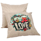 H-E Linen 3D Sublimation Blank Pillow Case DTF Fashion Cushion Pillowcase Cover for Heat Press Printing and DTF Printing Throw Pillow Covers (10pcs/Pack) H-E