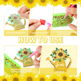 Inbagi 15 Pcs Spring Flowers Diamond Painting Keychains Sunflower Diamond Art Keychains Kits for Adults Gnome Butterfly Hanging Ornaments Rhinestones 5d Key Rings for DIY Crafts Home Party Decor Inbagi