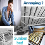 FafdBinm 4PC Bed Frame Support Legs Stabilizer Replacement Universal Slat Reinforcement 7.6-14.5 inch Black FafdBinm