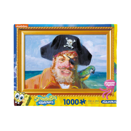 AQUARIUS Spongebob Painty The Pirate 1000pc Puzzle (1000 Piece Jigsaw Puzzle) - Glare Free - Precision Fit - Officially Licensed SongeBob SqaurePants Merchandise & Collectibles -22x28 Inches AQUARIUS