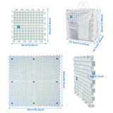 LAMXD Blocking Mats for Knitting - Extra Thick Blocking Boards with Grids with 22PCS Knitting blockers and 100 T-pins for Needlework or Crochet - Pack of 9 LAMXD