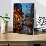 JOOZ Paint by Numbers Kit for Adults with Frame Eiffel Tower Paint by Number with Easel City Street Scene Adult Paint by Number Kits DIY Oil Painting Kits for Gift Home Wall Decor 7.87x11.81 Inch JOOZ