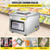 VEVOR Chamber Vacuum Sealer DZ-260C Kitchen Food Chamber Vacuum Sealer, 110V Packaging Machine Sealer for Food Saver, Home, Commercial Using VEVOR