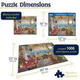 White Mountain Puzzles Summer Breeze, 1000 Piece Jigsaw Puzzle White Mountain