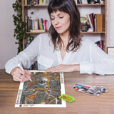 MAXBYE Deer Diamonds Painting Kits for Adults, Forest Deer Diamond Art Dots for Adults Beginners, 5D DIY Crystal Gem Art Painting with Diamonds Arts and Crafts for Wall Decor 12x16in MAXBYE