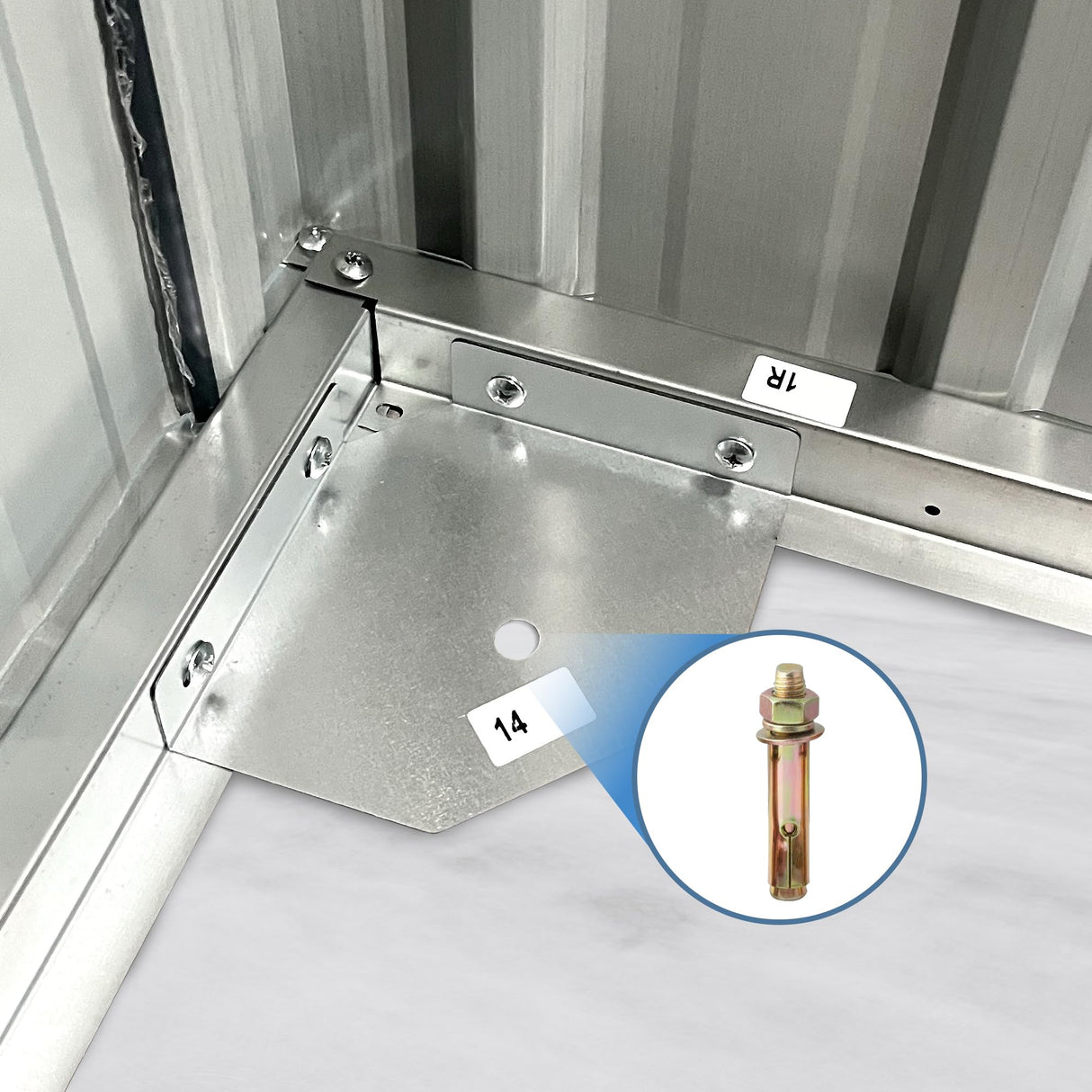 RITSU Outdoor Metal Storage Shed 20x10FT, Shed Backyard Utility Large Storage Shed with 2 Doors and 4 Vents, Metal Car Canopy Shelter for Car, Truck,Bike, Garbage Can, Tool, Lawnmower RITSU