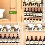 Churboro Over the Door Pantry Organizer Rack with 9 Adjustable Baskets, 9 Tiers Dual-use Hanging or Wall Mount Spice Rack Organizer, White Churboro