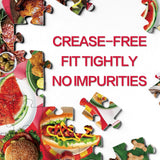 Funny Food Camping Picnic Puzzles for Adults 1000 Pieces, Summer Dog Baseball Jigsaw Puzzles, Animal Colorful Pizza Candy Fruit Puzzle Larkipuzz