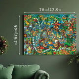 Jigsaw Puzzles for Adults, 1000 Pieces Dinosaur Park Puzzle, Cartoon Painting Challenging Puzzles for Family Activity Game Nights Gifts Fidget Stress Relief RECHIATO