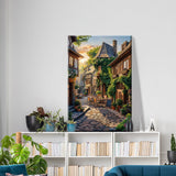 ATDMS Paint by Numbers Kit for Adults with Frame City Street Scene Paint by Number with Easel City View Adult Paint by Number Kits on Canvas Framed Paint by Numbers for Home Wall Decor 8x12 Inch ATDMS