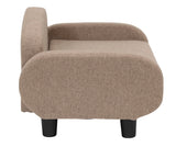 Paws & Purrs Modern Pet Sofa 31.5" Wide Low Back Lounging Bed with Removable Mattress Cover in Espresso/Sand Paws & Purrs