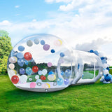 13FT Inflatable Bubble House Dome for Kids, Clear PVC Inflatable Bubble House Tent with Tunnel, Bubble Balloon House with 750W Air Blower, 600W Air Pump Inflatable Dome for Party (Clear, 13FT) Gaonala