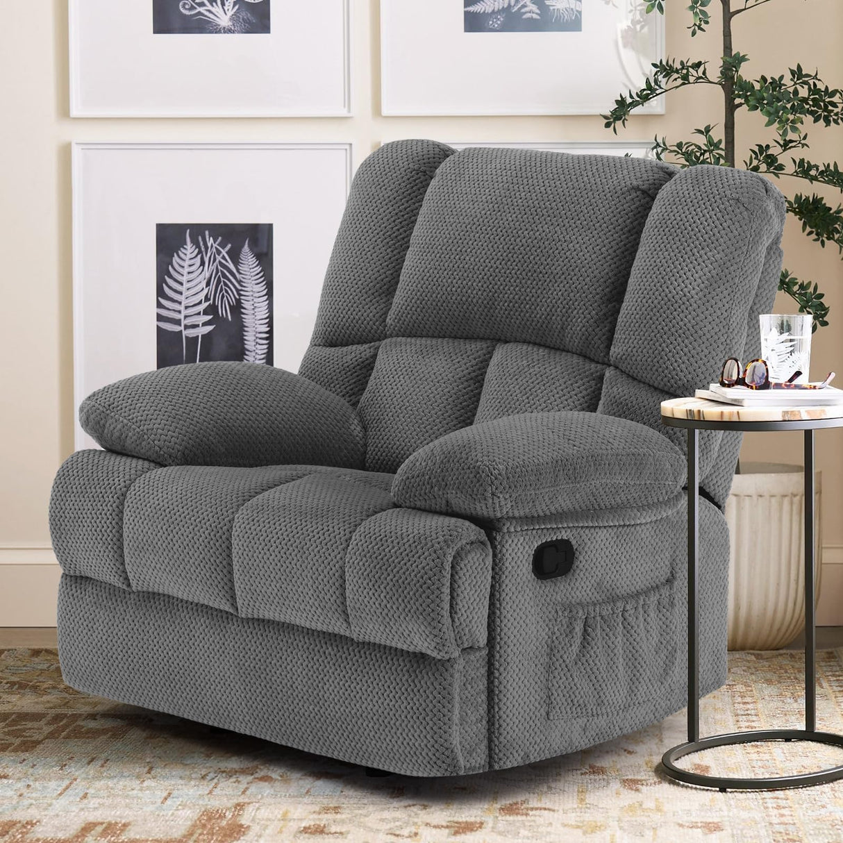 STARY Oversized Rocking Rocker Recliner Chair for Living Room Adults STARY