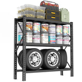 Heavy Duty 5-Tier Metal Shelving Unit with Adjustable Heights - 67" W x 63" H x 19.6" D, 4500 lbs Load Capacity - Industrial Garage Storage Solution for Workshop, Basement, and Home Organization Notmise
