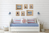 Rattan and Wood Picture Frame - Coastal or Boho Photo Frame For 8"x10" Photos - Tabletop Stand and Wall Mount Fairwood Way