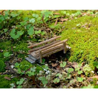 Top Collection Miniature Fairy Garden and Terrarium Wooden Bridge Figurine - WoodArtSupply