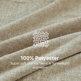 Simple&Opulence Soft Chenille Throw Blanket 50'' x 60'' - Cozy Fluffy Blanket with Fringe Tassel, Farmhouse Boho Blankets for Couch Bed Office Chair Gift Home Decor All Season Use, Khaki Simple&Opulence