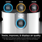 Shark Air Purifier for Home Large Room, Clean Sense Technology, HEPA Air Filter, 1000 Sq Ft, Kitchen, Filters Smoke, Captures 99.98% of Particles, Pet Dander, Pollutants, Dust, Allergens, HP201 Shark