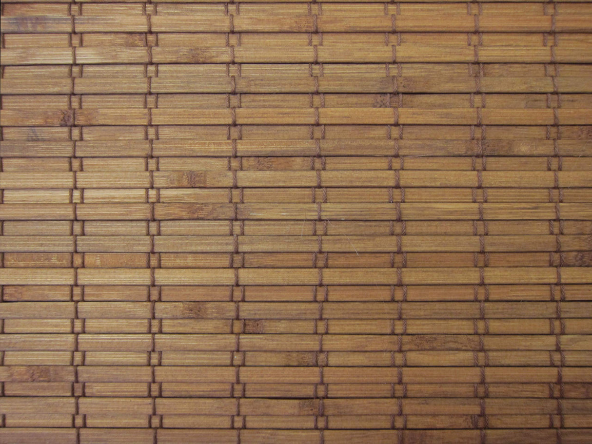 Cordless Woven Wood Roman Shades, 24W x 36H, Eastfield Teak, Sizes 20-72 Wide and 24-72 High Windowsandgarden