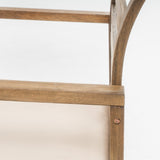 Christopher Knight Home Emilano Outdoor Acacia Wood Club Chairs, 2-Pcs Set, Natural Stained / White Christopher Knight Home